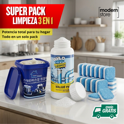 Kit Limpieza Total 3 en 1