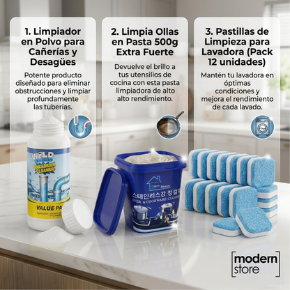 Kit Limpieza Total 3 en 1