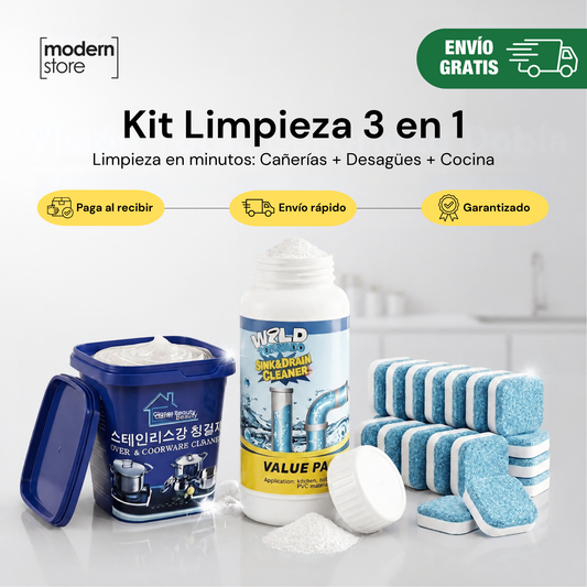 Kit Limpieza Total 3 en 1