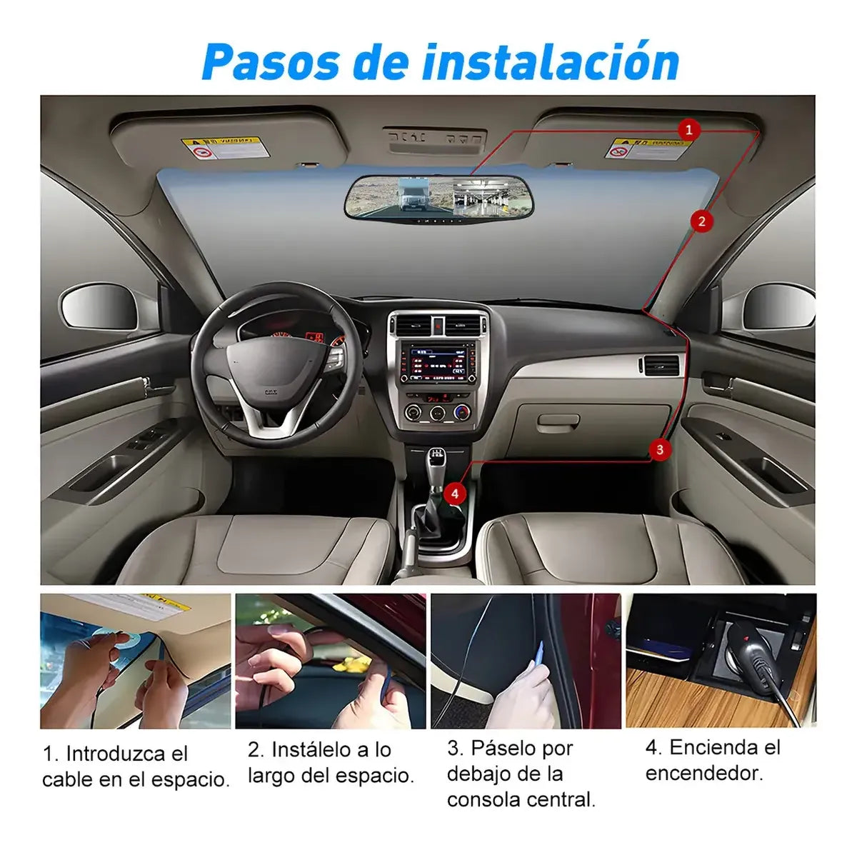 Espejo Retrovisor con Cámara