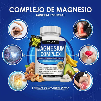 8 Formas de Magnesio en Una Sola Cápsula