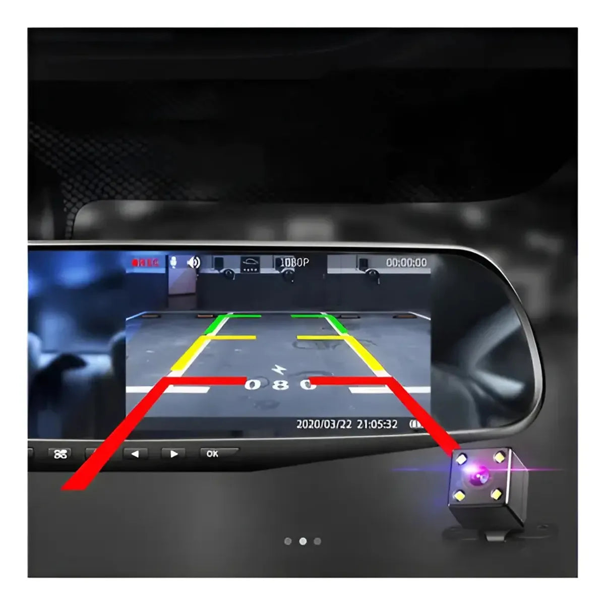 Espejo Retrovisor con Cámara